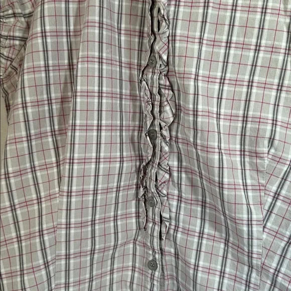 Personal identity plaid short sleeve button up size large - Picture 3 of 5